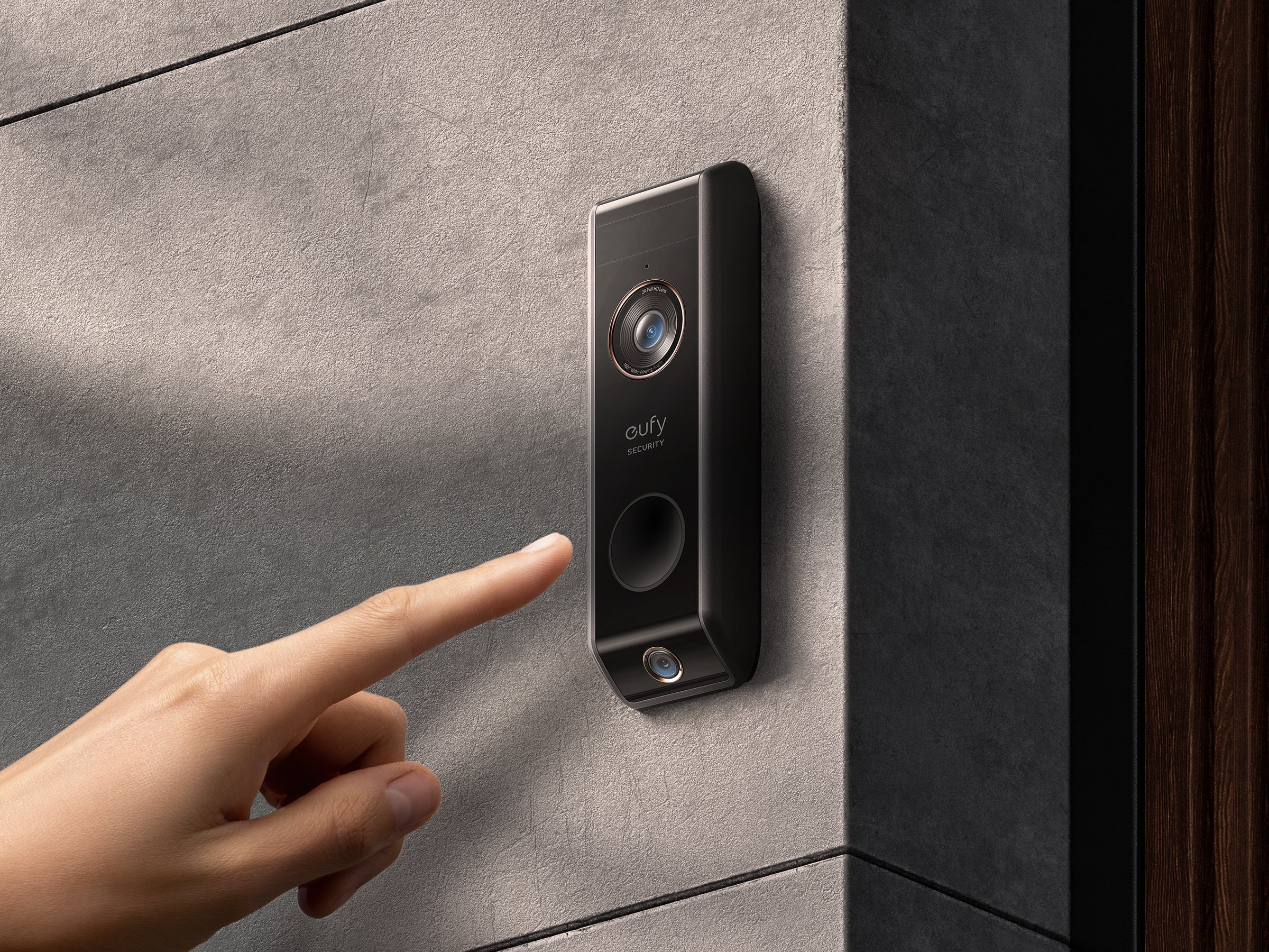 Eufy 2K Dual Cam Video Doorbell S330 (Battery-Powered) with Homebase 2