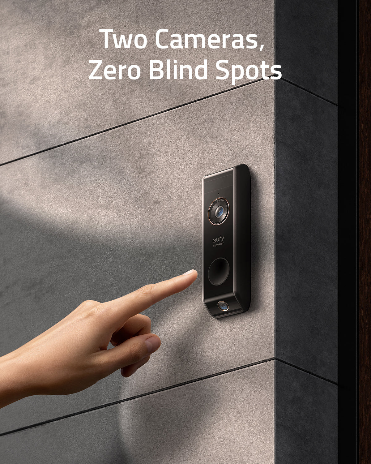 Eufy 2K Dual Cam Video Doorbell S330 (Battery-Powered) with Homebase 2 & Add on Doorbell Chime *Bundle*