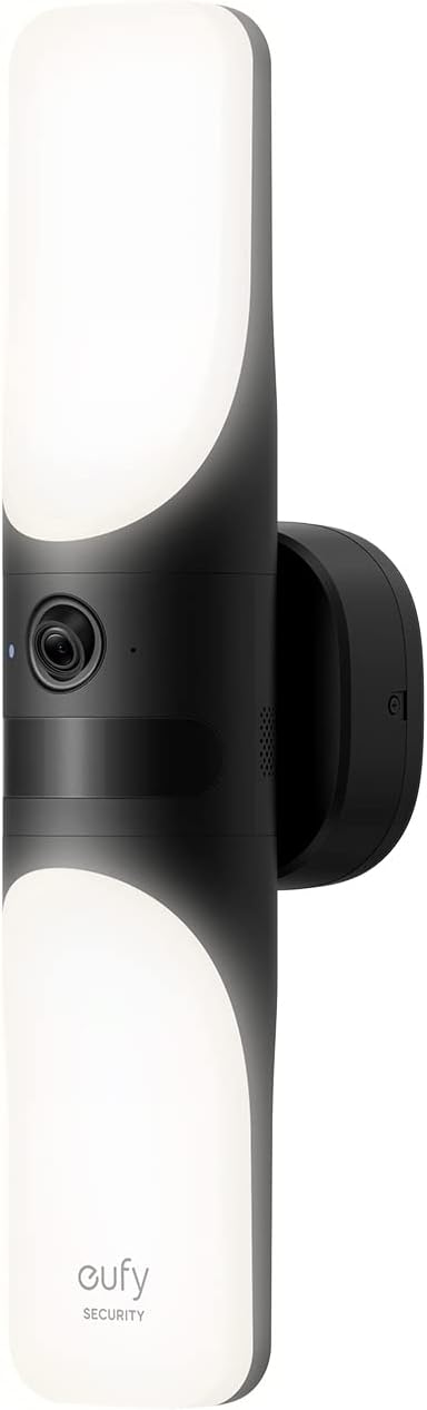 Eufy 2K Wired Wall Light Camera S100 Security Camera Outdoor, 2K Camera with 1200 Lumen Light