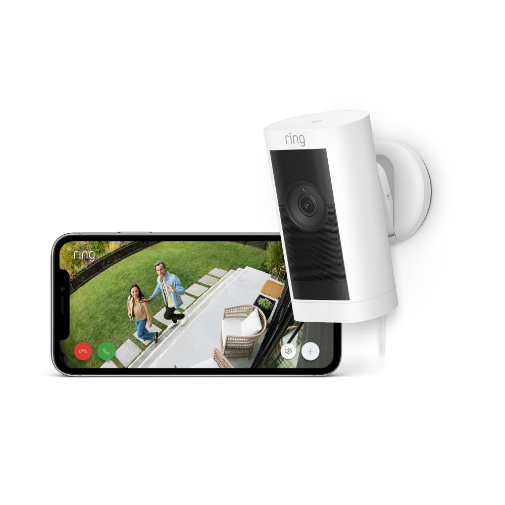 Ring Stick Up Cam Pro Plug In - White