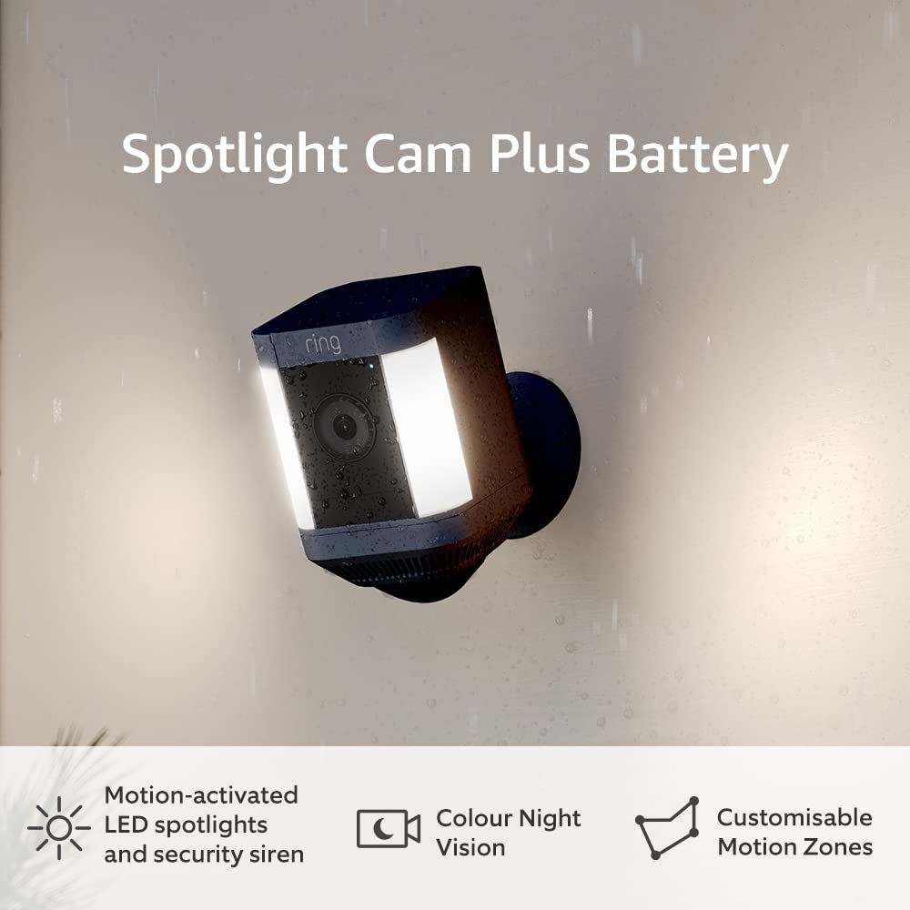Ring Spotlight Cam Plus Battery Black