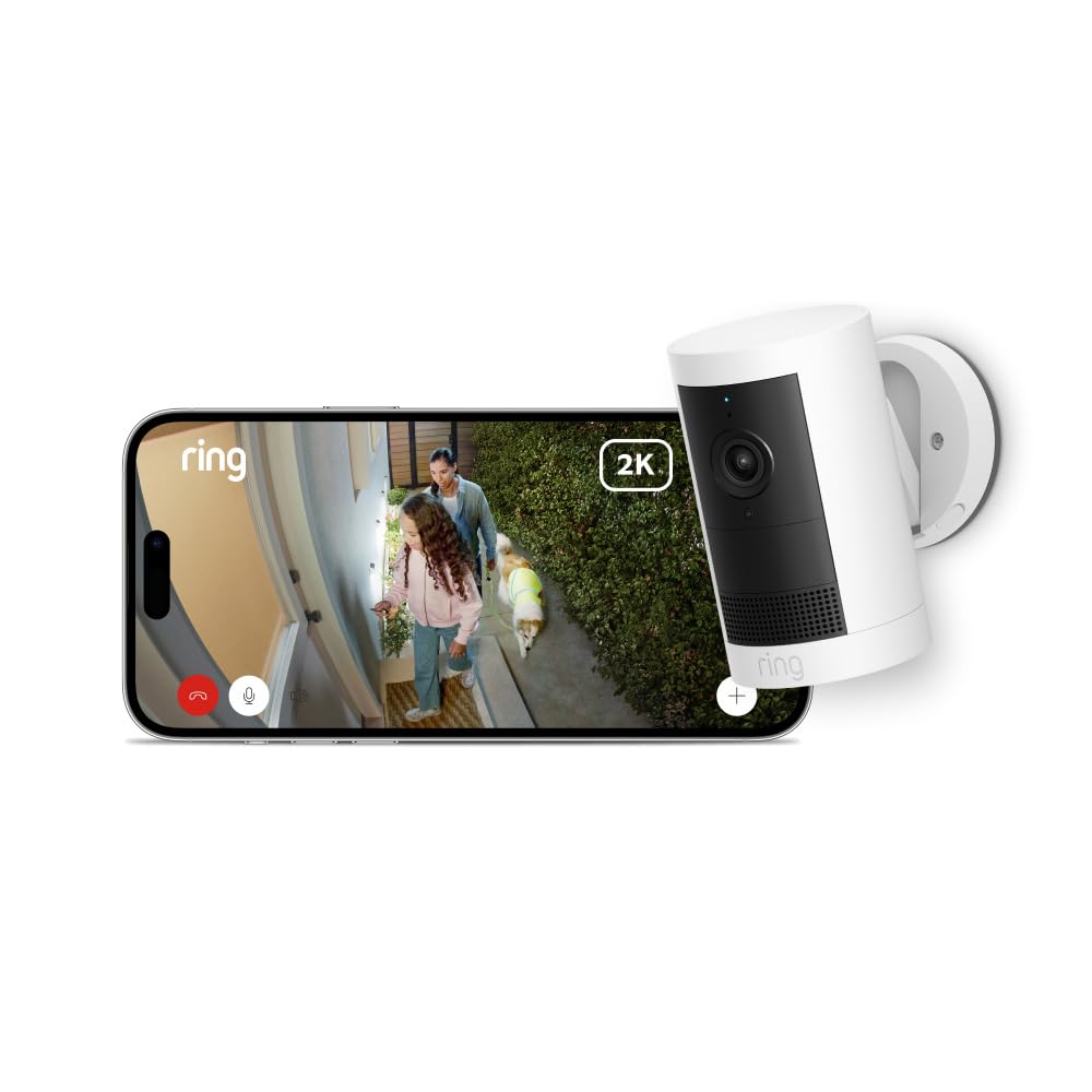 New Ring Outdoor Camera Plus (Battery) | 2K White