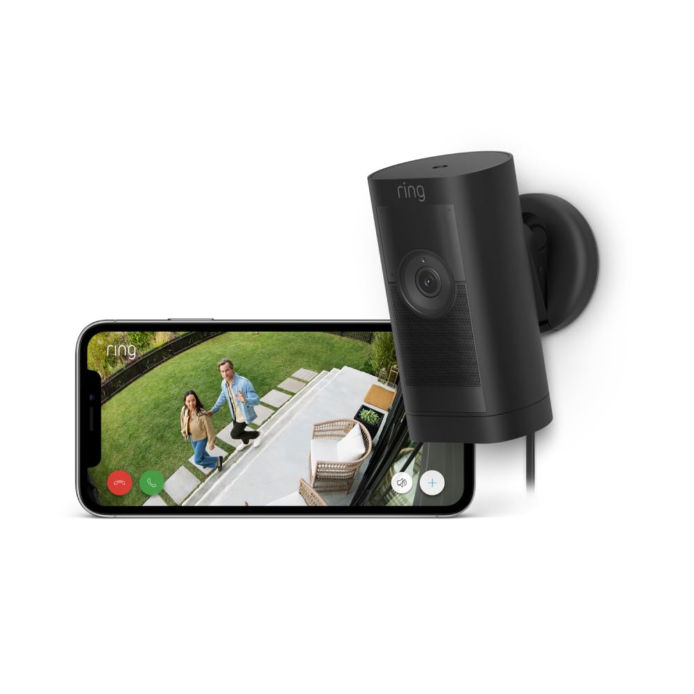 Ring Stick Up Cam Pro Plug In - Black