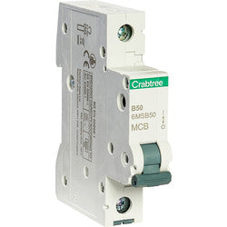 Crabtree 50A SP Type B 6kA MCB