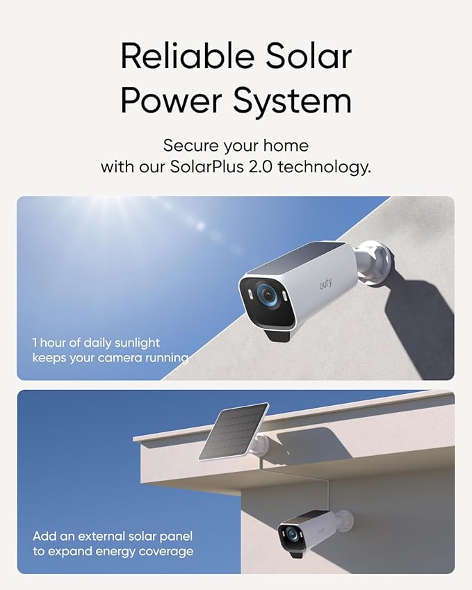 EufyCam S3 Pro Add On Cam Kit Black+White 1