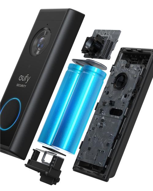 Eufy Video Doorbell 2K (Battery-Powered) with HomeBase 2 and EufyCam 2 Pro Add On Cam *BUNDLE*