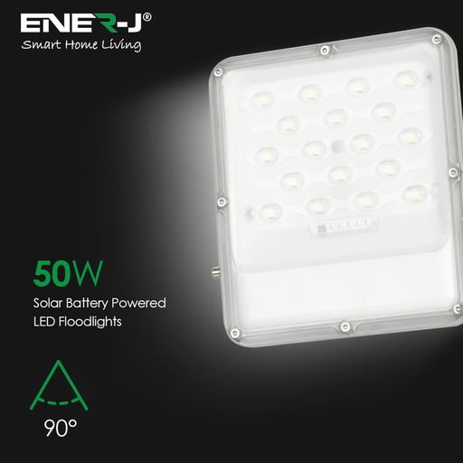 Ener J Smart Solar Powered 300W LED Floodlight with IP65 Remote Control