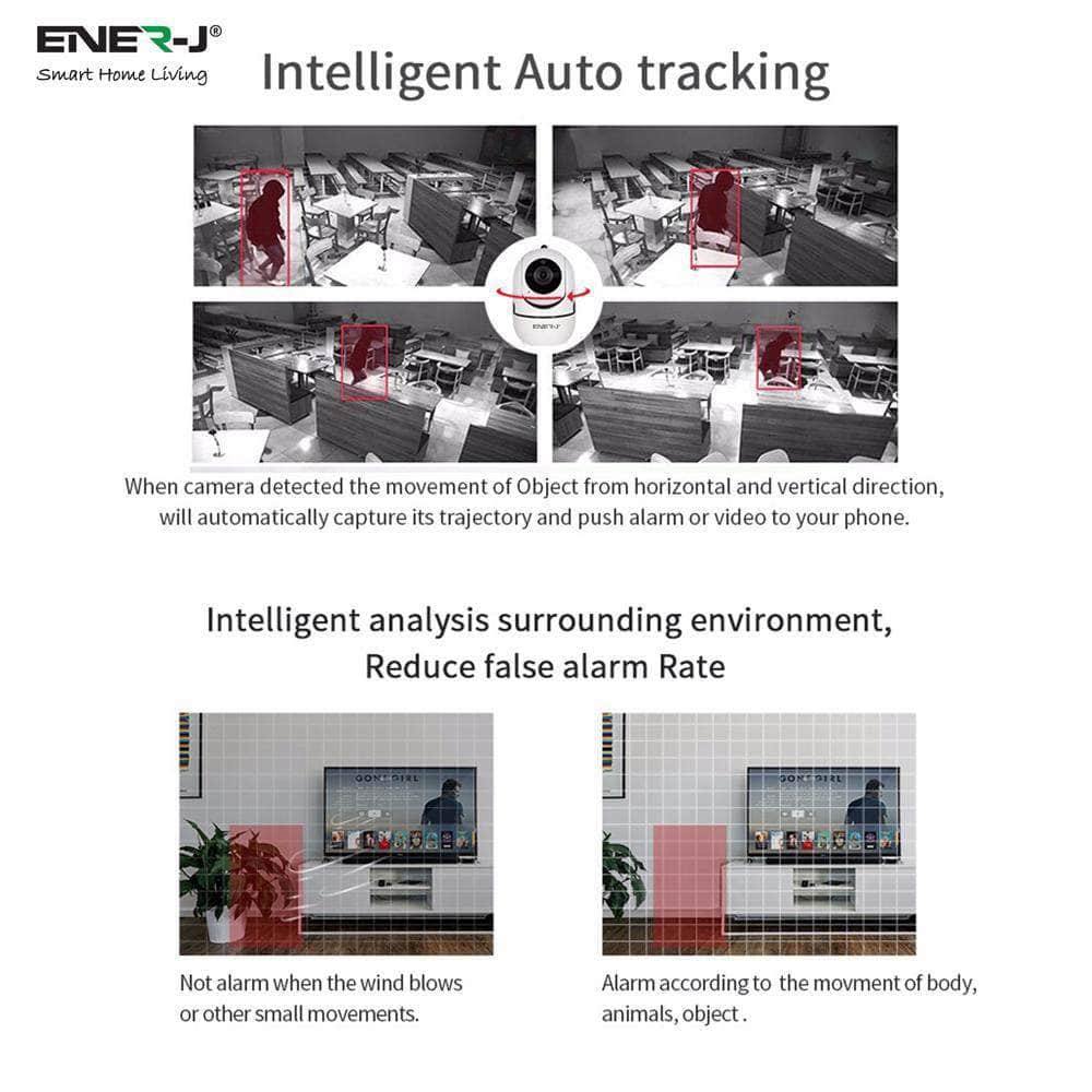 ENER-J Smart Wireless 360° Indoor IP Pan & Tilt Camera IPC1023