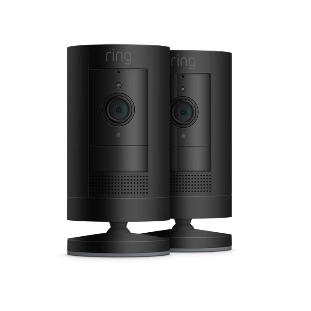 Ring Stick Up Cam Battery Black 2 PACK (3rd Gen)