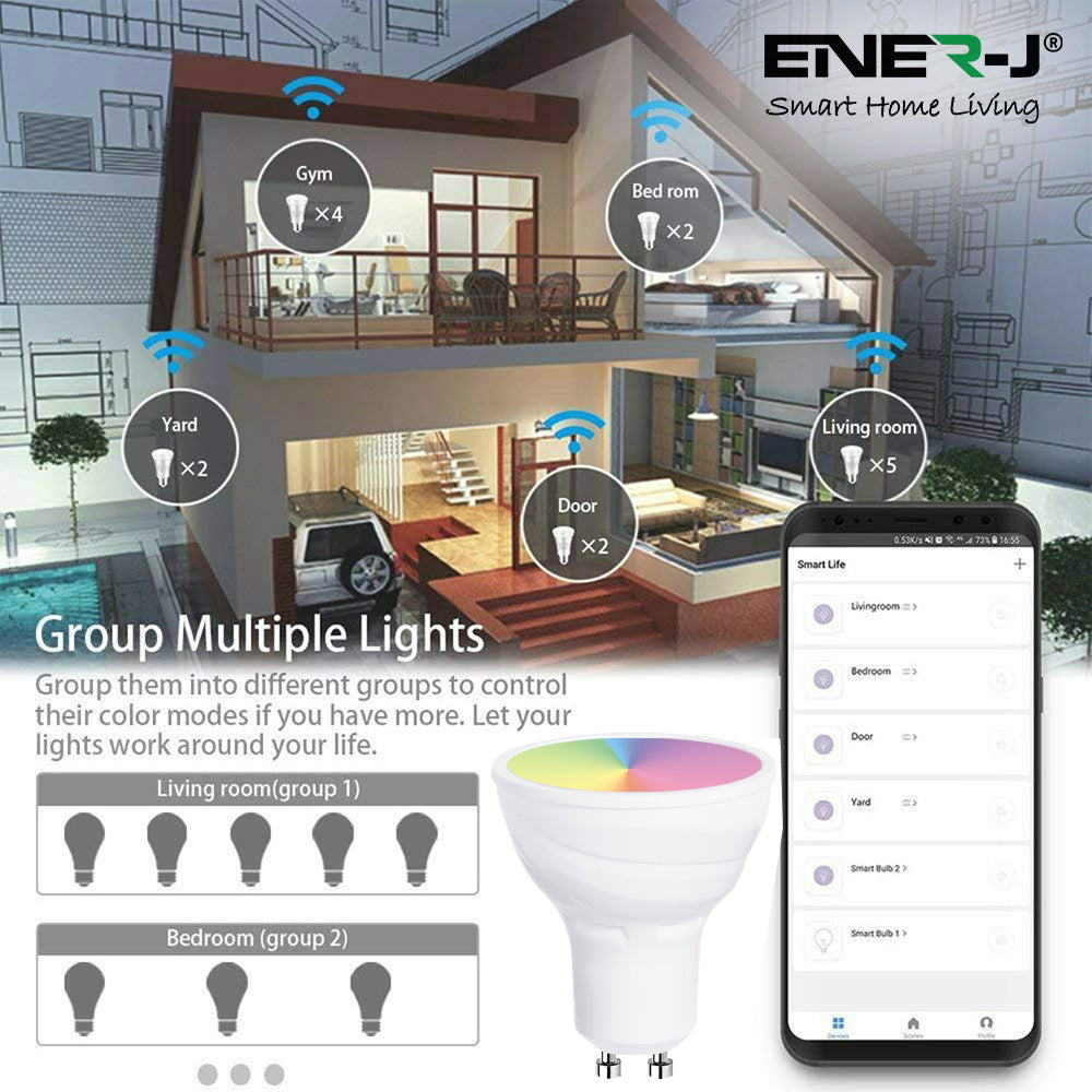 Ener J Smart WiFi 5W GU10 LED Spotlight