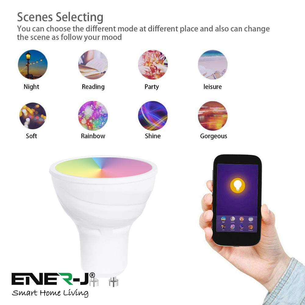 Ener J Smart WiFi 5W GU10 LED Spotlight