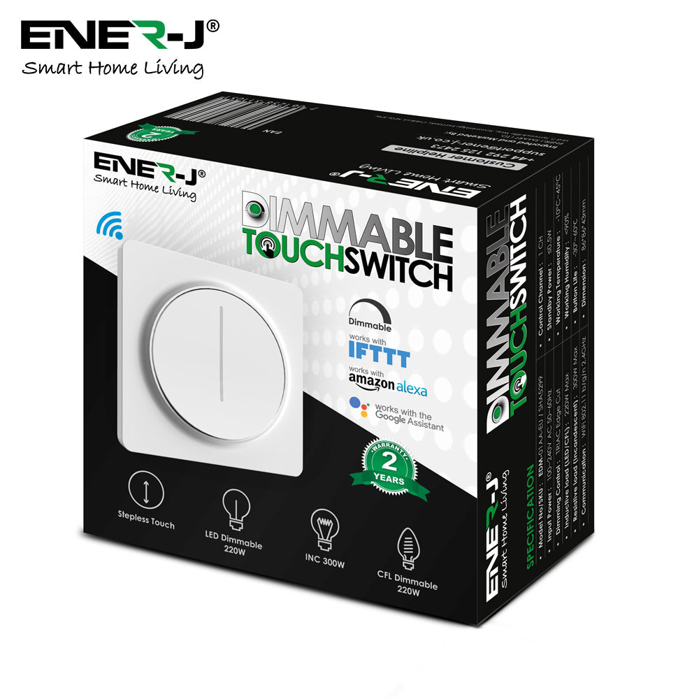 Ener-J Smart Wi-Fi 1 Gang Dimmable Touch Switch (SHA5299)