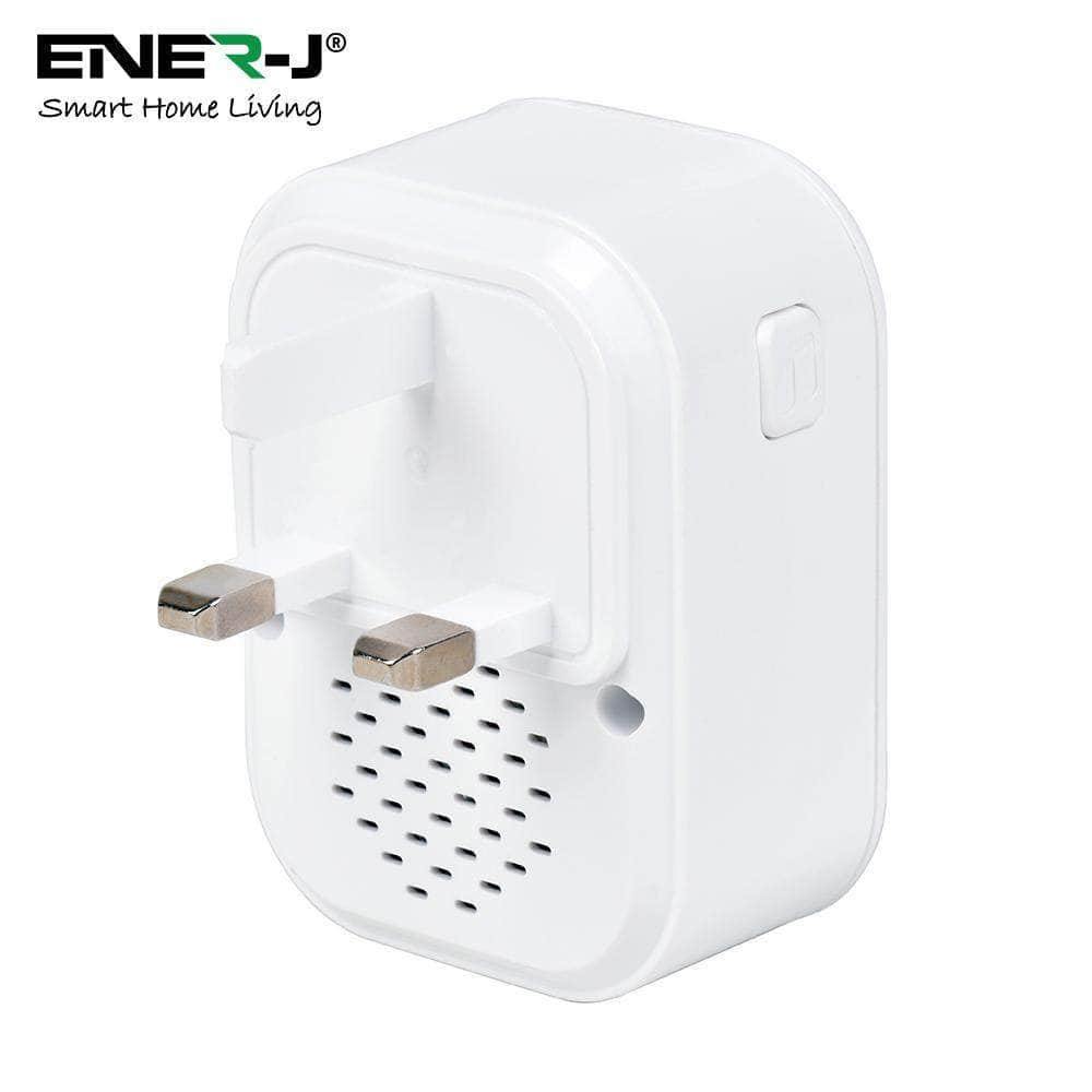 ENER-J Smart Wi-Fi Battery Doorbell 1080p with Plug in Chime SHA5307