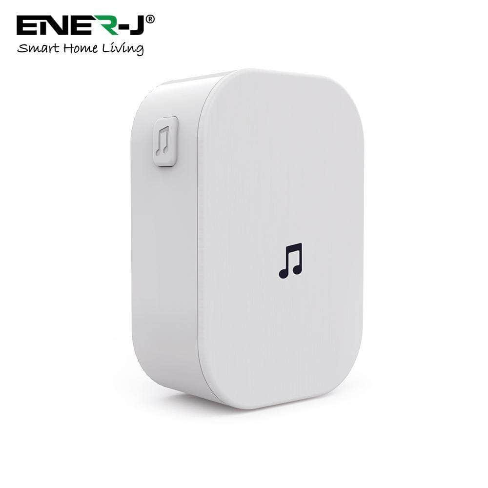 ENER-J Smart Wi-Fi Battery Doorbell 1080p with Plug in Chime SHA5307
