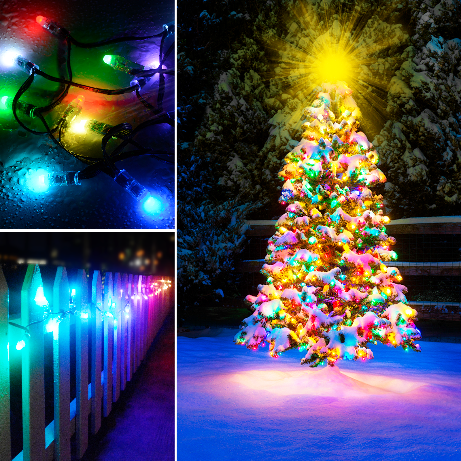 Ener J RGB Fairy Lights 5 Meter Cable, 50 LED'S, WiFi+BLE+IR with Remote Control, UK 3 Pin & USB Port