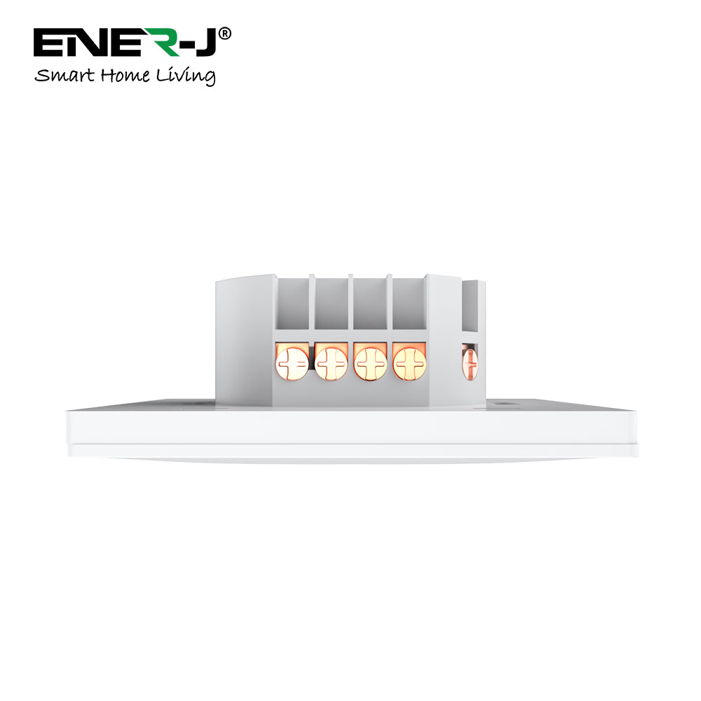Ener J 1 Gang Smart Push Button Mechanical Light Switch, No Neutral Needed, APP & Voice Control