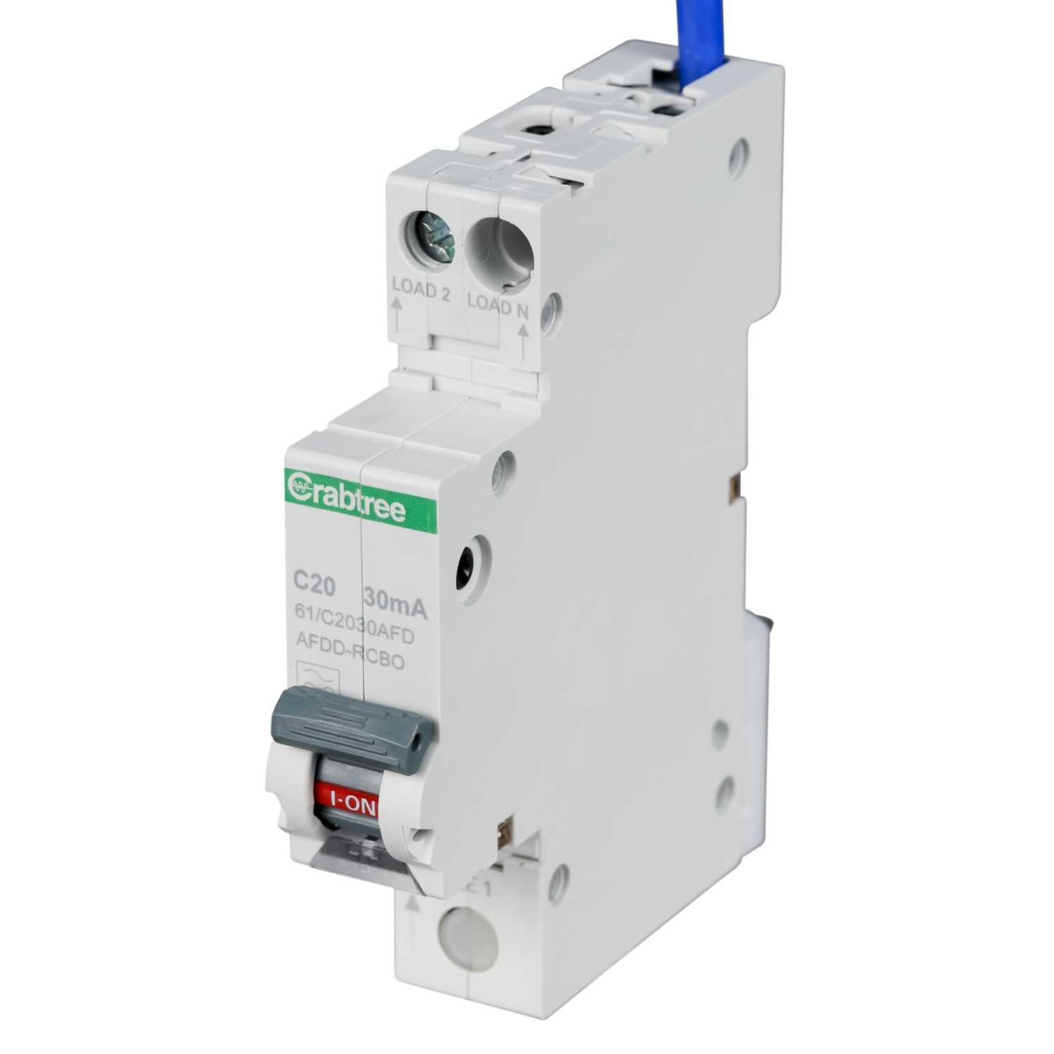 Crabtree 20A 30mA SPswN C Curve 6kA Type A Miniature AFDD RCBO